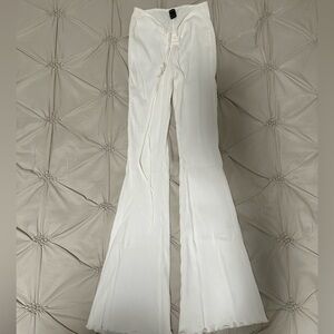 White Flared Pants